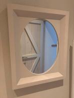 Ovale spiegel met houten lijst, Ophalen, Minder dan 50 cm, Gebruikt, Minder dan 100 cm
