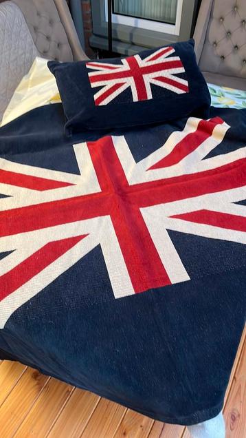 Kussen en plaid Engelse vlag beschikbaar voor biedingen