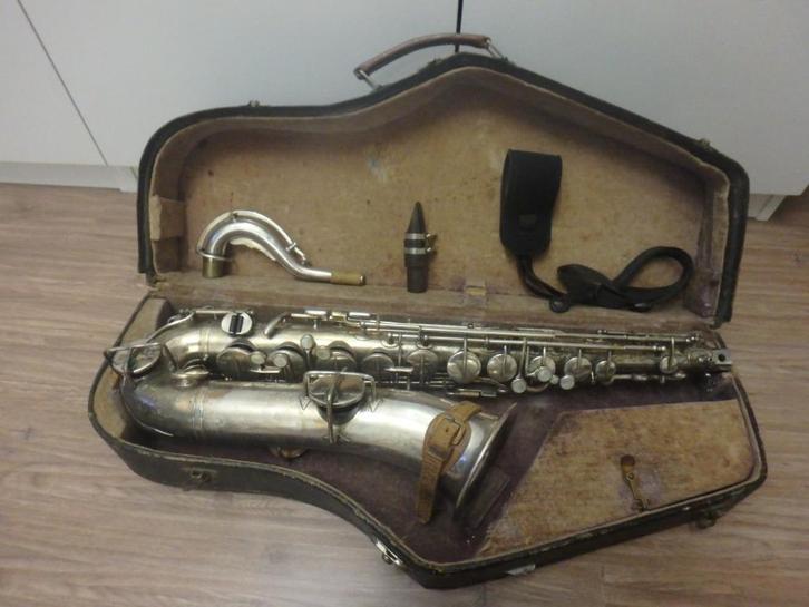 Buescher C-melody, Muziek en Instrumenten, Blaasinstrumenten | Saxofoons, Gebruikt, Overige typen, Met koffer, Ophalen