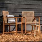 Teak tuinstoel Blitar (set van 2 stoelen), Ophalen of Verzenden, Nieuw, Teakhout