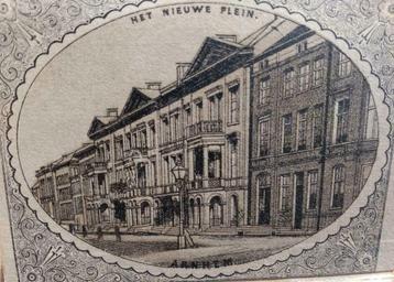 20 / Arnhem het Nieuwe Plein Litho 1875 zeldzaam beschikbaar voor biedingen