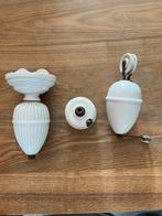 Vintage Porseleinen Lamp Katrol & Contragewicht, Antiek en Kunst, Antiek | Lampen, Ophalen