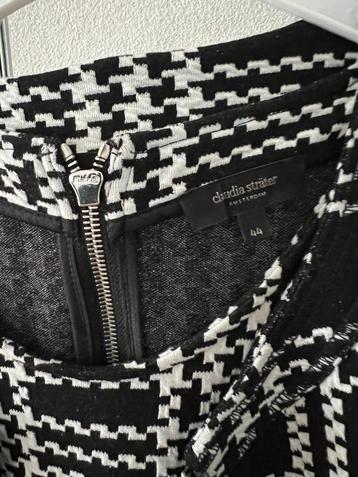 Claudia Strater jersey jurk pied de coq zwart wit 44 beschikbaar voor biedingen