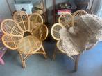 Rotan vlinder stoelen kwantum bamboe, Huis en Inrichting, Stoelen, Ophalen, Zo goed als nieuw, Bruin, Twee