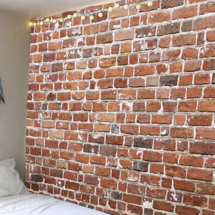 Bakstenen Wandkleed 3D Wand Kleed Baksteen Stenen Muurkleed, Huis en Inrichting, Stoffering | Tapijten en Kleden, Nieuw, Rechthoekig
