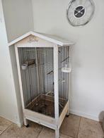 Te koop binnenvoiliere met zebravinken, Dieren en Toebehoren, Ophalen, Zo goed als nieuw, Hout, Volière