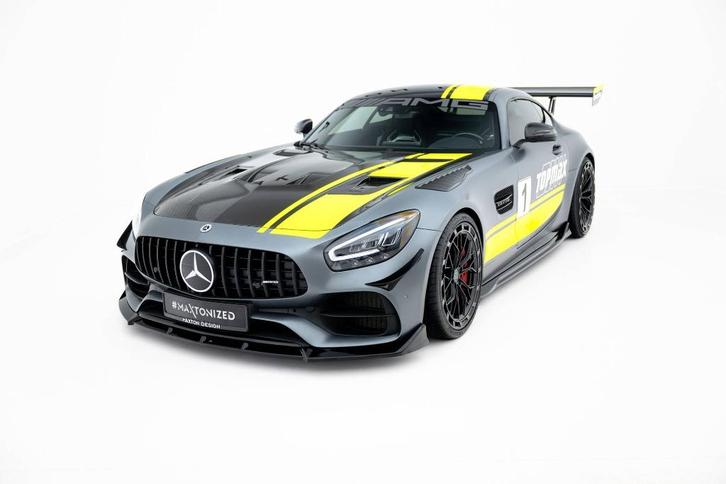 Voorlip sideskirt diffuser - Mercedes AMG GT C C190 17-23, Auto diversen, Tuning en Styling, Ophalen of Verzenden