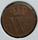1/2 Cent 1877 ( Zfr +), Postzegels en Munten, Munten | Nederland, Ophalen of Verzenden, Koning Willem III, Overige waardes, Losse munt