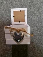 BROCANTE SIERADENDOOSJE MET ZILVEREN HARTJE EN FOTOLIJSTJE, Ophalen of Verzenden, Nieuw