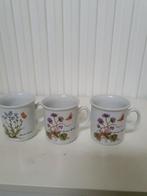 3x schattige bloemen bekertjes Bavaria, Ophalen, Zo goed als nieuw, Porselein, Overige stijlen
