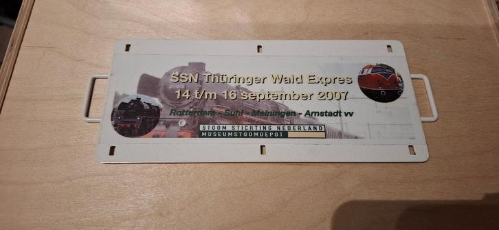 spoorwegen koersbordje, Verzamelen, Spoorwegen en Tramwegen, Gebruikt, Trein, Overige typen, Ophalen of Verzenden