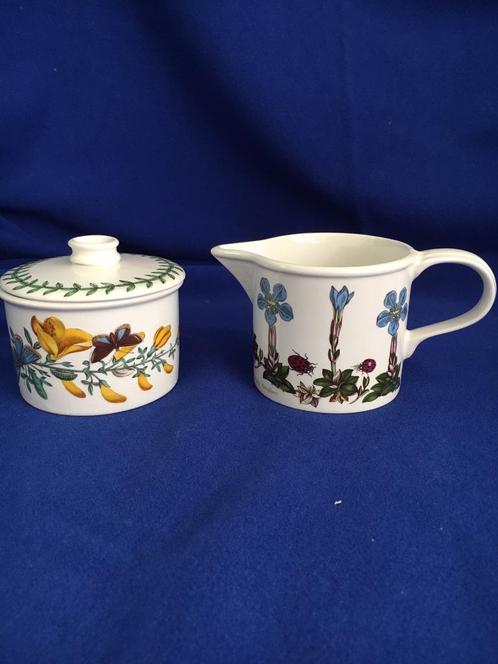 Roomkannetje en suikerpotje met deksel van Portmeirion Botan, Antiek en Kunst, Antiek | Servies compleet, Ophalen of Verzenden