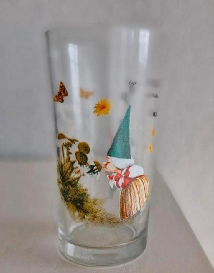 Glas David de Kabouter, Verzamelen, Glas en Borrelglaasjes, Zo goed als nieuw, Frisdrankglas, Ophalen of Verzenden