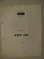 175 BMW 600 Road Test Autovisie overprint 1958, Ophalen of Verzenden, Zo goed als nieuw, BMW