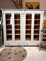 Buffetkast servieskast vitrinekast xxl vintage glas in lood, 200 cm of meer, Zo goed als nieuw, 200 cm of meer, Nvt