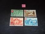 ZWITSERLAND SERIE NR 460/463 GESTEMPELD, Ophalen of Verzenden, Gestempeld