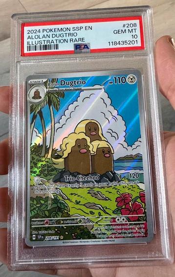 Dugtrio (SSP 208) PSA 10 beschikbaar voor biedingen