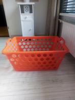 retro oranje stevige wasmand 70 x 50 x 35 cm/2 handgrepen, Huis en Inrichting, Ophalen, Gebruikt, Oranje, Overige typen