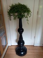 Plantentafel, massief eiken, zwart, 116 cm. hoog., Ophalen, Zo goed als nieuw