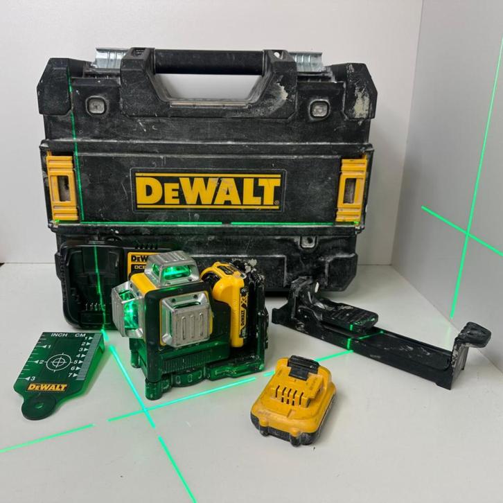 DeWalt DCE089DIG kruislijnlaser 12v groen | Gebruikte staat, Doe-het-zelf en Verbouw, Meetapparatuur, Gebruikt