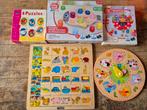5 houten speelgoed pakket peuter kleuter, Kinderen en Baby's, Speelgoed | Kinderpuzzels, 2 tot 4 jaar, 10 tot 50 stukjes, Ophalen of Verzenden