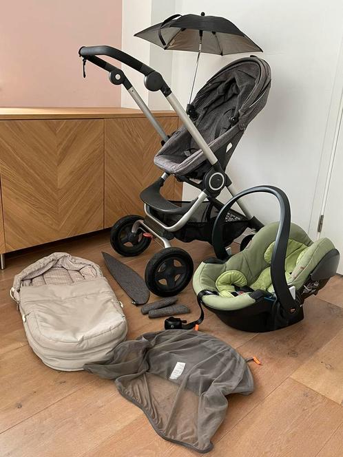 Stokke Scoot met Stokke BeSafe Izi Go+ en accessoires, Kinderen en Baby's, Kinderwagens en Combinaties, Gebruikt, Kinderwagen