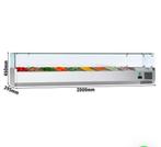 GGM Opzetkoelvitrine - 2000x395mm - 9x GN 1/3, Ophalen, Zo goed als nieuw