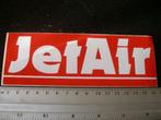 sticker JetAir logo vintage tui, Bedrijf of Vereniging, Zo goed als nieuw, Verzenden