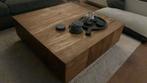 Salontafel, Huis en Inrichting, Tafels | Salontafels, Ophalen, Gebruikt, Vierkant, Minder dan 50 cm