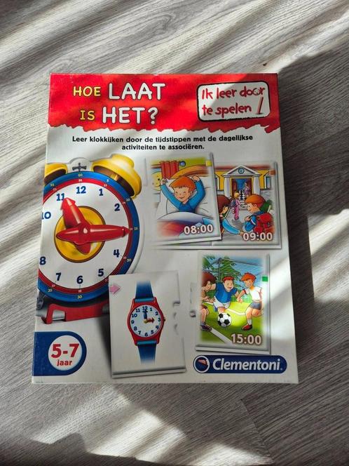Clementoni Hoe Laat Is het, Kinderen en Baby's, Speelgoed | Educatief en Creatief, Gebruikt, Ontdekken, Ophalen of Verzenden