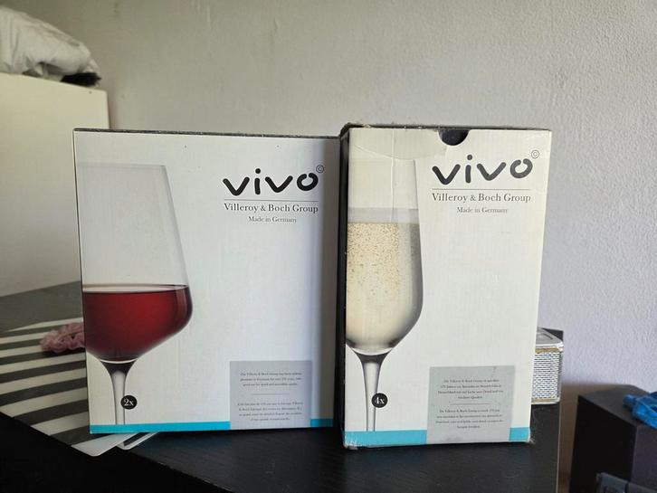 Vivo Villeroy & Boch Glazen - Nieuw in doos!, Huis en Inrichting, Keuken | Servies, Nieuw, Glas of Glazen, Overige stijlen, Glas