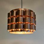 Vintage Koperen Hanglamp Werner Schou Coronell Deens design, Gebruikt, Ophalen of Verzenden, X, Metaal