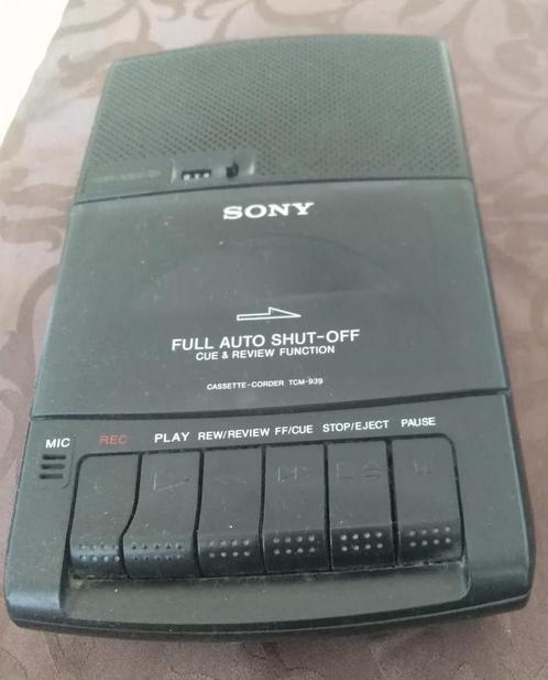 Sony cassette-corder TCM-939, Audio, Tv en Foto, Cassettedecks, Enkel, Sony, Tape counter, Ophalen of Verzenden