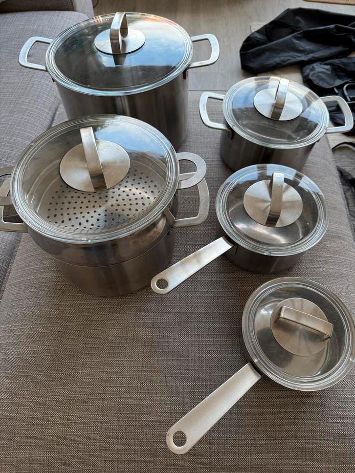 IKEA 365+ Pannenset - Prima Conditie!, Huis en Inrichting, Keuken | Potten en Pannen, Gebruikt, Pannenset, Rvs, Ophalen