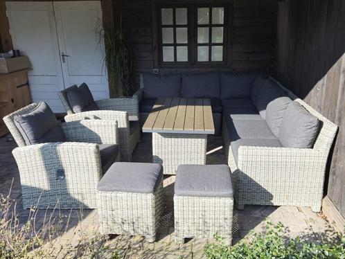 Loungeset met loungestoelen, Tuin en Terras, Tuinsets en Loungesets, Zo goed als nieuw, Loungeset, Wicker, Ophalen