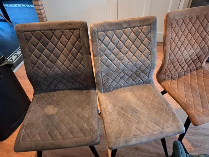 3 eetkamerstoelen in diverse kleuren, mag ook per stuk, Huis en Inrichting, Stoelen, Gebruikt, Vijf, Zes of meer stoelen, Overige kleuren