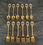 Royal albert old country rose lepeltjes en vorkjes, Antiek en Kunst, Ophalen of Verzenden