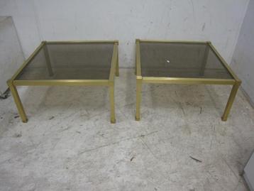 Set van 2 messing salontafels beschikbaar voor biedingen