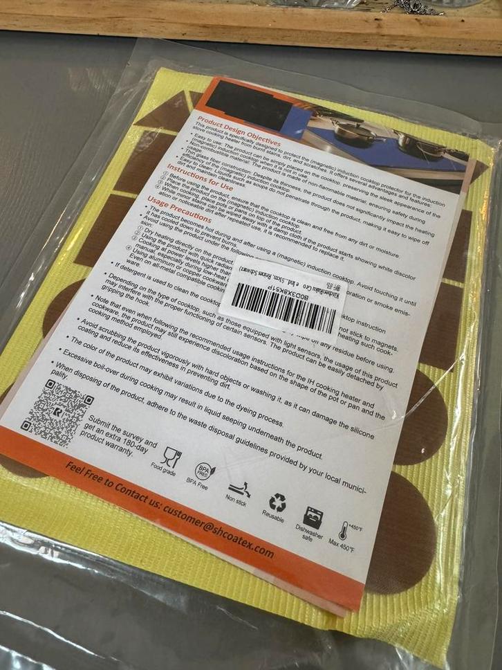 KitchenRaku Inductie Kookplaat beschermer, Huis en Inrichting, Keuken | Keukenbenodigdheden, Nieuw, Ophalen of Verzenden