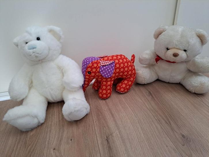 3 knuffels (2x nieuw, 1x zgan), Kinderen en Baby's, Speelgoed | Knuffels en Pluche, Zo goed als nieuw, Overige typen, Ophalen of Verzenden