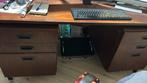 Directiebureau vintage 150x75x75, Huis en Inrichting, Ophalen, Zo goed als nieuw