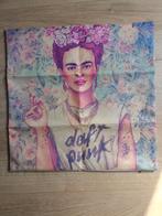 Frida Kahlo kussenhoes nieuw 45x45 dont phunk katoen linnen, Huis en Inrichting, Nieuw, Ophalen of Verzenden, Vierkant