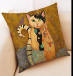 Nieuw, kussenhoezen, 45-45 cm. Poes, roze oren, ect., Huis en Inrichting, Woonaccessoires | Kussens, Verzenden, Nieuw, Overige kleuren