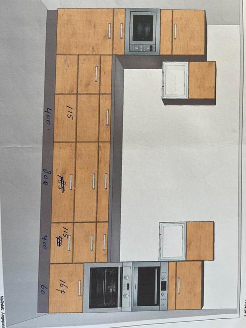 IKEA keuken zeer goede staat ivm verhuizing inkl. werkeiland, Huis en Inrichting, Keuken | Complete keukens, Gebruikt, Overige typen