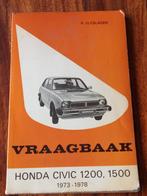 Vraagbaak voor honda civic 1200 & 1500, Auto diversen, Handleidingen en Instructieboekjes, Ophalen of Verzenden