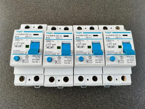 Hager aardlekautomaat b10 0,03 amp ad005g, Doe-het-zelf en Verbouw, Elektra en Kabels, Zo goed als nieuw, Overige typen, Ophalen of Verzenden