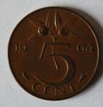 Stuiver 1964-1965-1965, Postzegels en Munten, Munten | Nederland, Setje, Koningin Juliana, 5 cent, Verzenden
