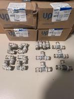 Uponor perskoppeling 16mm PARTIJ 77 stuks NIEUW zie foto’s!!, Ophalen, Nieuw, Overige typen