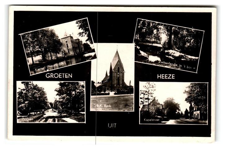 Heeze, Groeten uit Heeze, Verzamelen, Ansichtkaarten | Nederland, Gelopen, Noord-Brabant, 1940 tot 1960, Verzenden