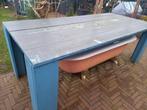 Houten tuintafel, ophalen voor 50E, 220 x 101.5 x 80 cm, Tuin en Terras, Tuintafels, Gebruikt, Ophalen